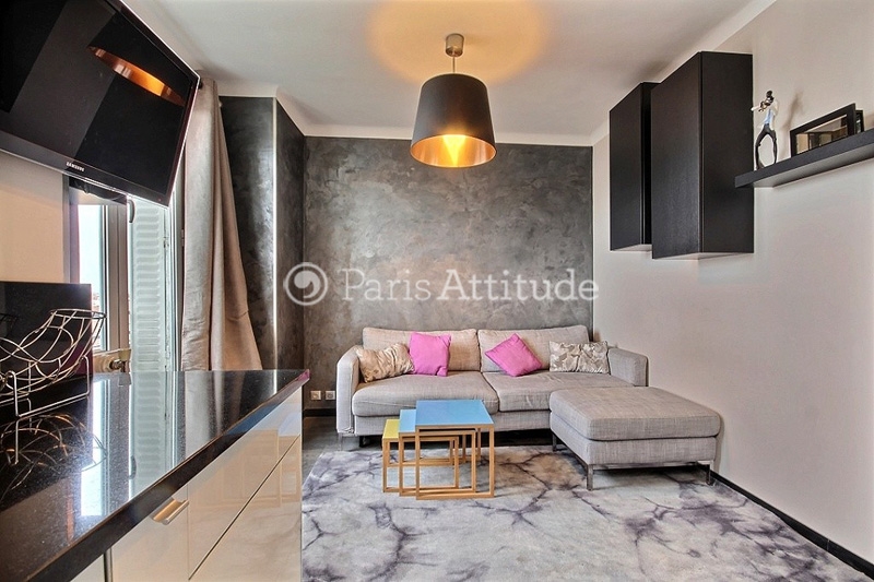 Location Appartement meublé Alcove Studio - 35m² - Jules Joffrin - Paris