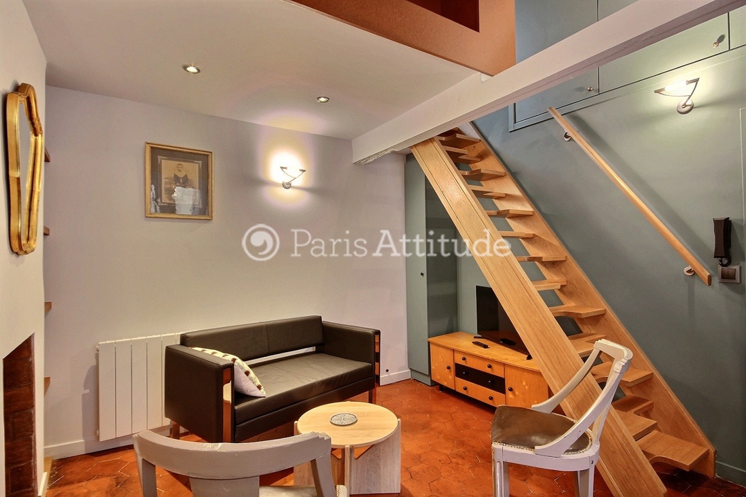 Location Duplex meublé 1 Chambre - 23m² - Saint-Germain-des-Prés - Paris