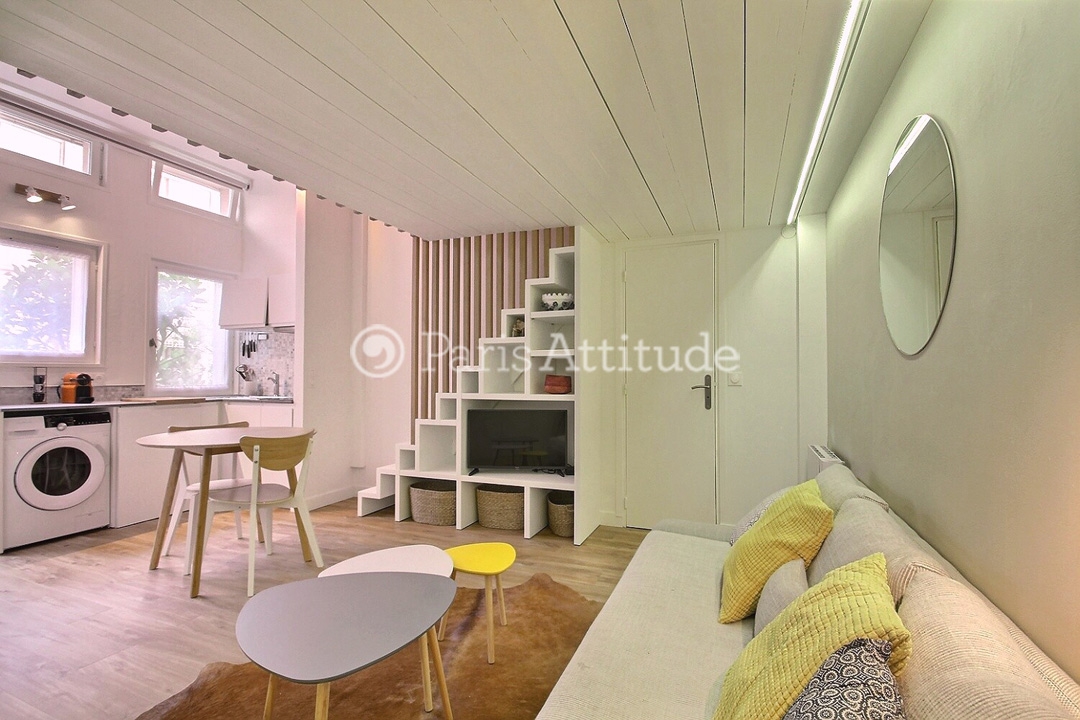Location Appartement meublé Studio - 24m² - Belleville - Paris