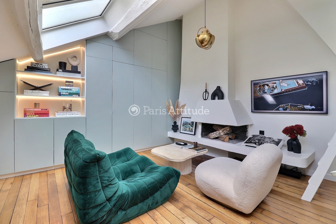 Location Appartement meublé Studio Alcove - 34m² - Invalides - Paris